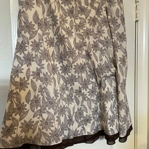 Style &Co lined flared floral skirt